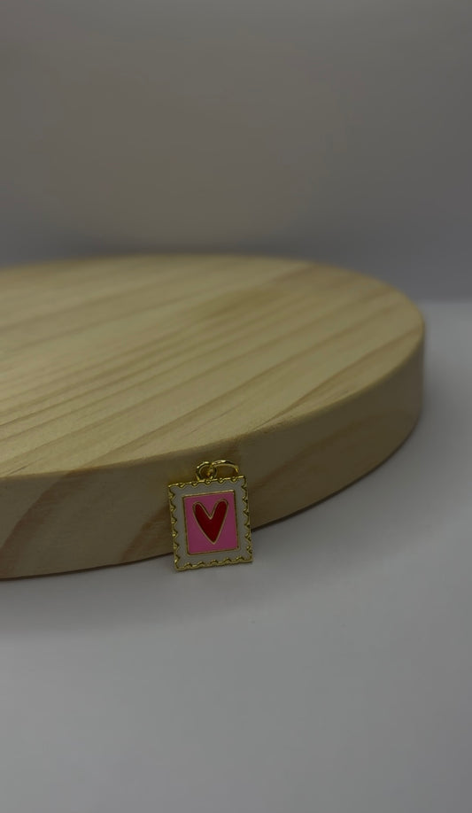 Cuadrito Corazón Charm