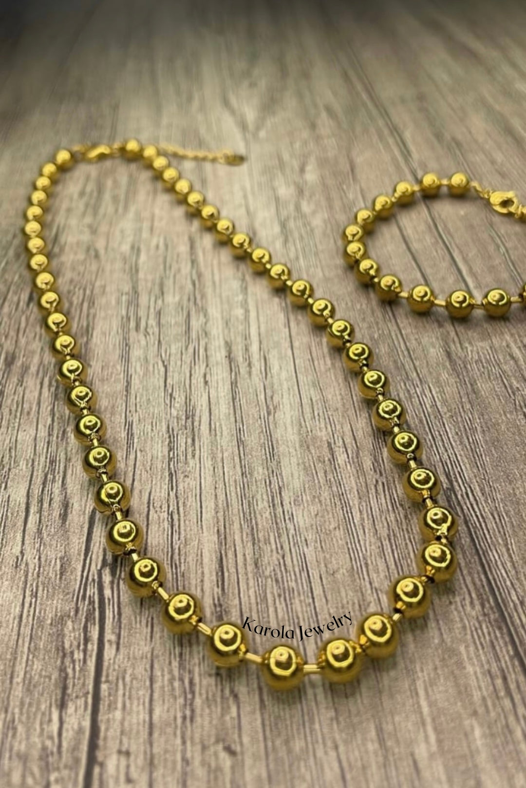 CHOCKER CHUNKY NECKLACE AND BRACELET🪩